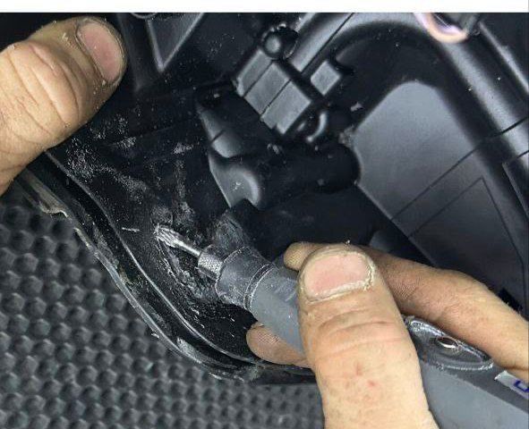 Бамфер фары ремонт пластмас