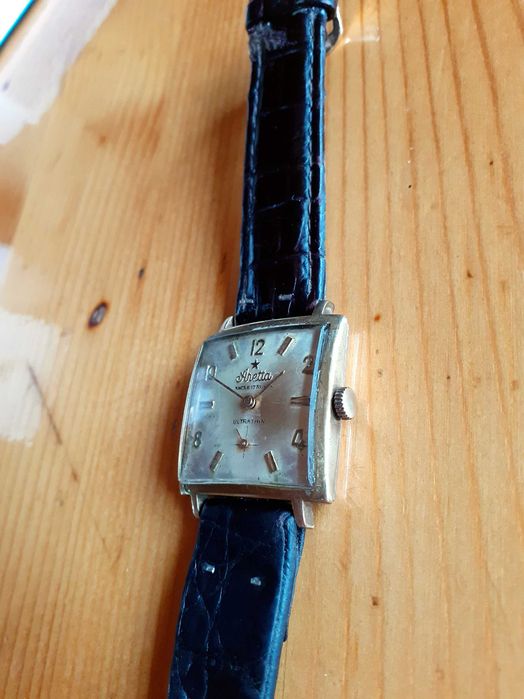 Военен Позлатен ARETTA Lorsa Ultra-thin Art Deco SWISS-Швейцарски