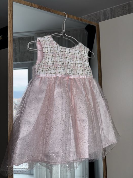 Комплект за момиче, рокля и палто размер 12м./1 година