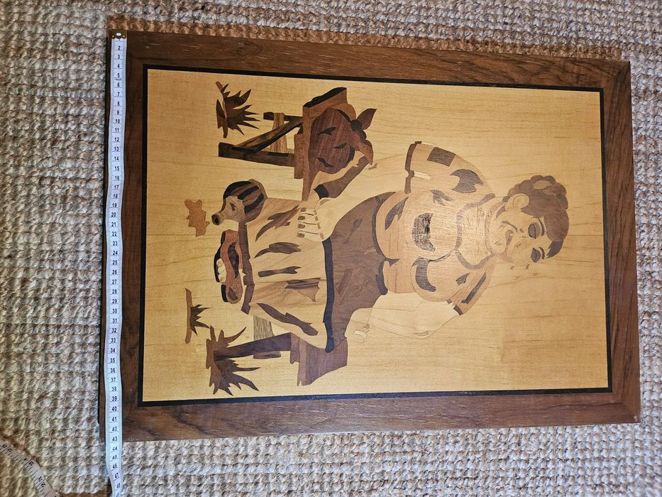 Tablou / tablouri din entarsii de furnir aplicat pe lemn