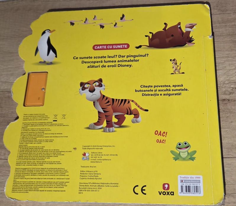 Carte cu sunete Animale Salbatice