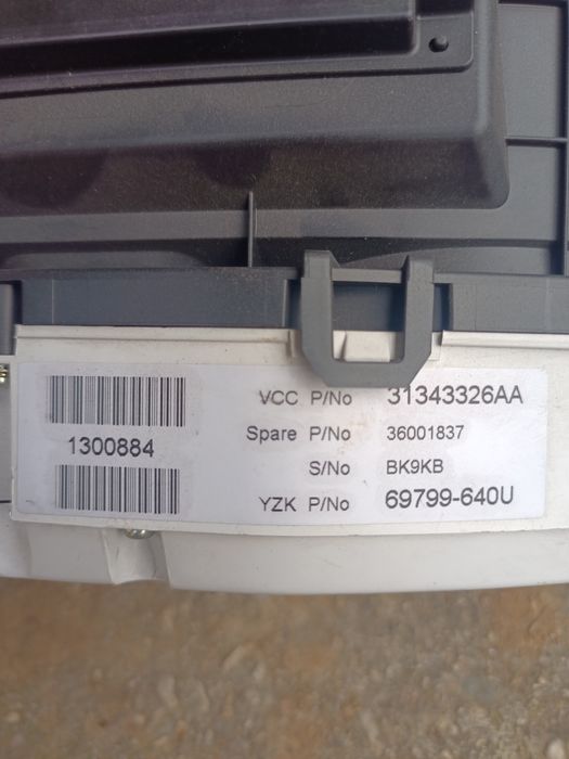 Километраж табло Volvo S80