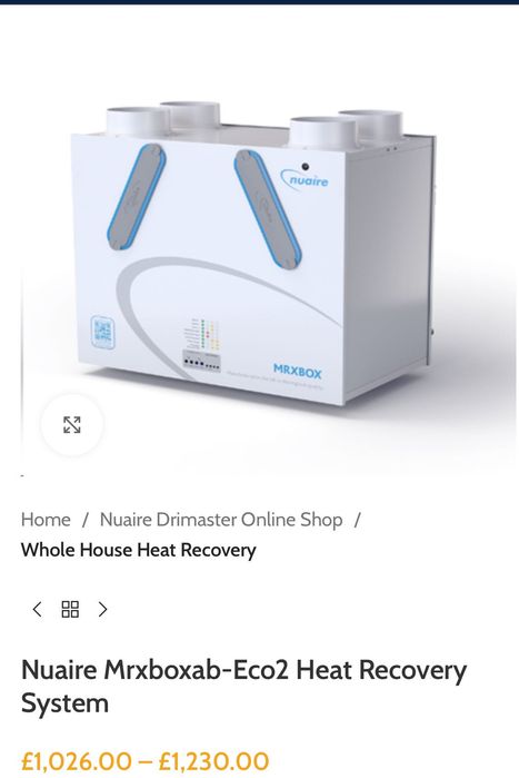 Unitate de ventilatie nuaire mrxbox ec02 nou