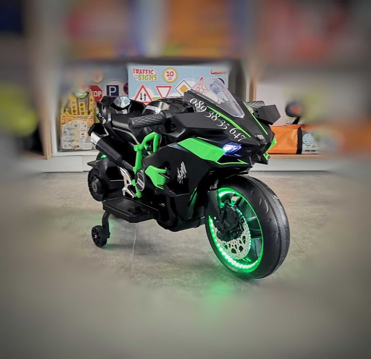 ТОП ЦЕНА!НОВО!Акумулаторен мотор Ninja DUO BLACK с 12V батерия,USB,LED