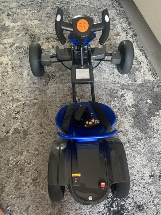 Kart Electric Pliabil Pentru Copii, 3-7 Ani, Albastru, 12V, 12 Ah