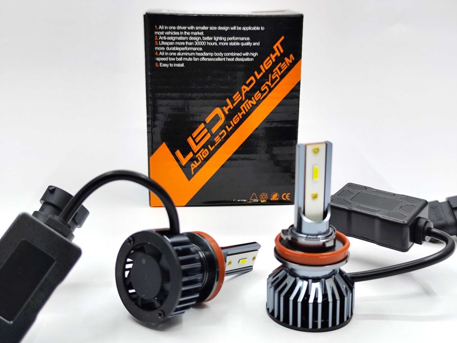 Автомобилни CANBUS LED крушки H1 H4 H7 H11 светлини фокусиран CSP чип