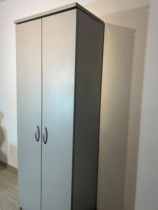 Fișet Birou cu 2 Uși; Dulap Depozitare cu Rafturi; Mic Șifonier