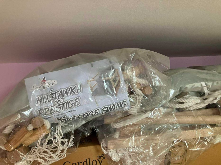 Дървена детска люлка за закрито и открито Kruzzel