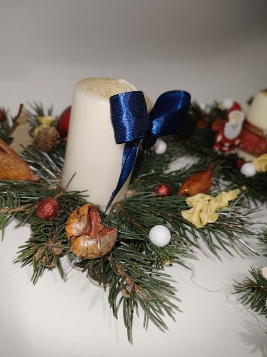 Ornament hand made pentru masa de Crăciun