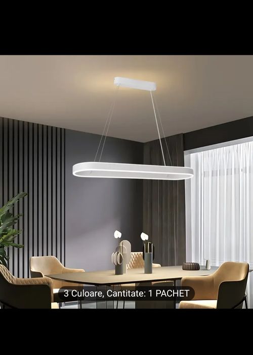 Lustra suspendata ovala