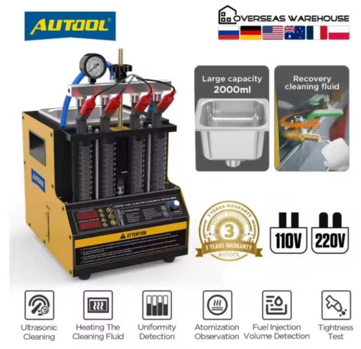 AUTOOL CT160 Стенд за проверка и почистване на бензинови инжектори