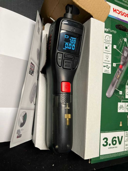 Pompă de aer electrică Bosch, mini compresor, EasyPump