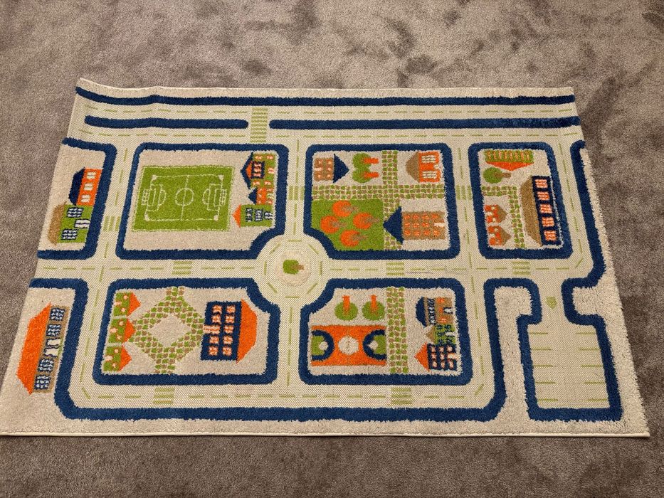 Ivi rugs Covor 3D interactiv copii  – Oraș cu străzi, 100x150 cm