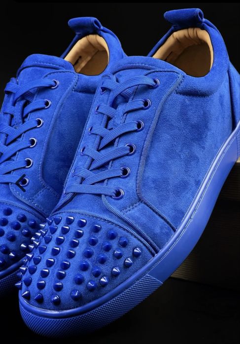 Louboutin Blue Velour
