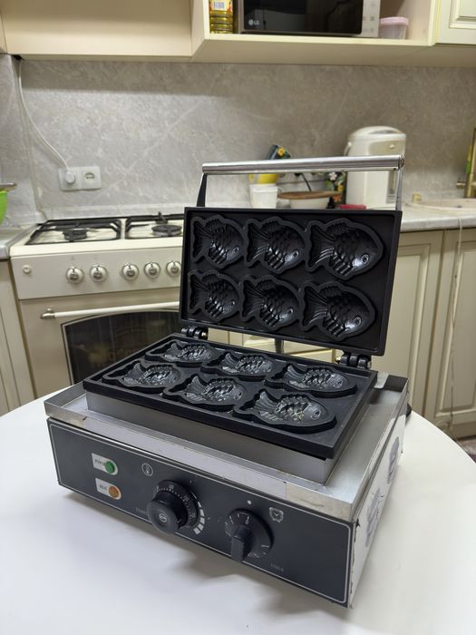 Профессиональная вафельница рыбка