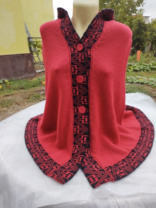 Capa Poncho Pelerina Cardigan 100% Alpaca Hand Made Peru