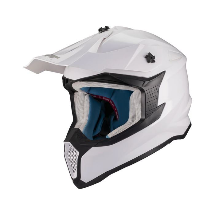 Casca Mt Helmets Falcon S Pure A0 alb lucios