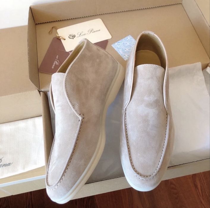 Замшевый ботинки Loro Piana lux