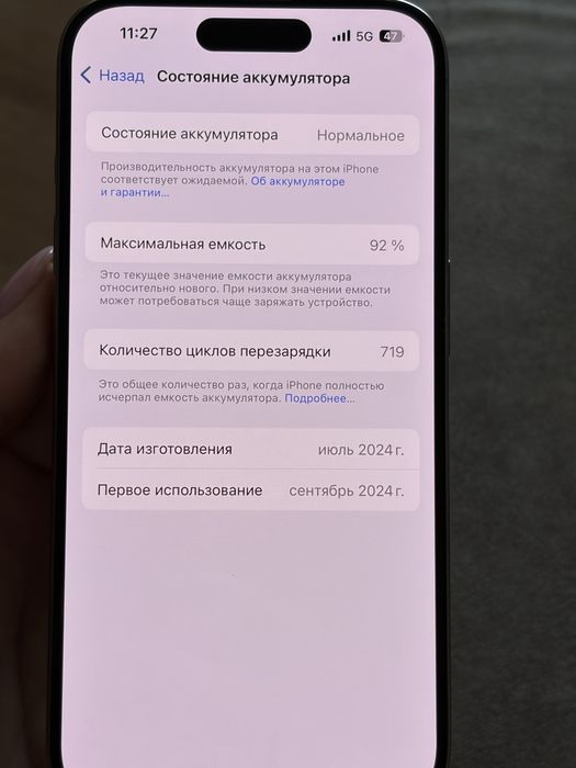Aйфон 15 про , в идеальном состоянии.