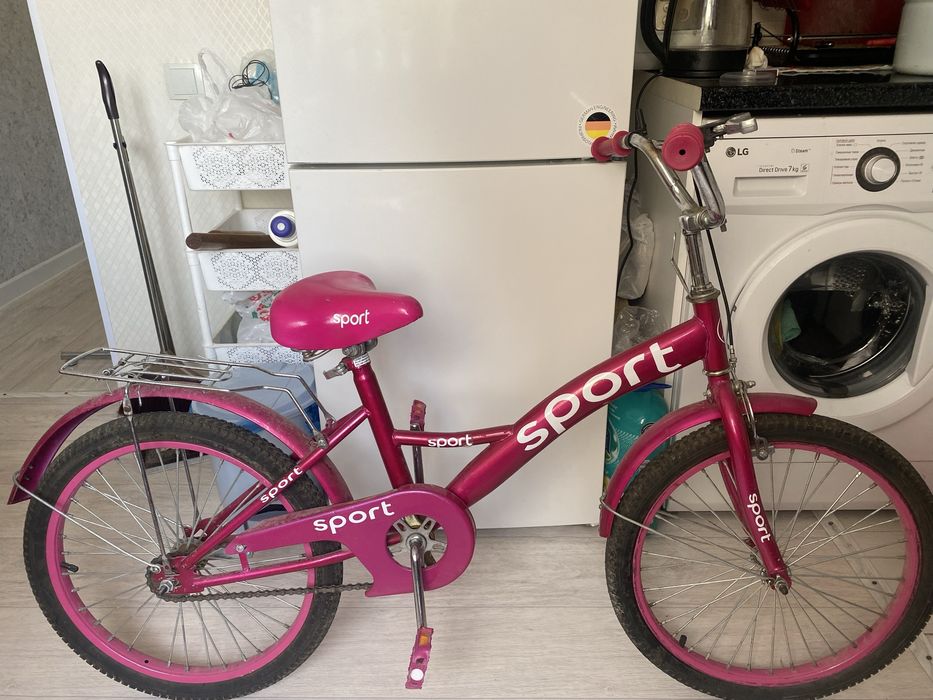 Продам детский розовый велосипед Sport, б/у