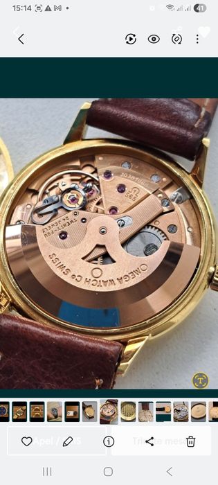 OMEGA  GENEVE  aur masiv 18 kt  automatic