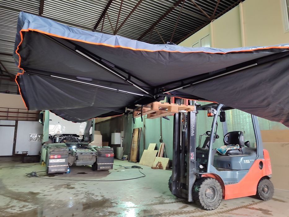 Тент маркиза веерный для джипа