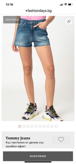 Tommy Jeans къси дънки