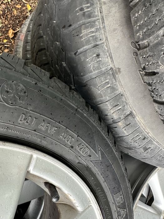 5бр Джанти VW 15цола 5х112 с зимни гуми 15 цола