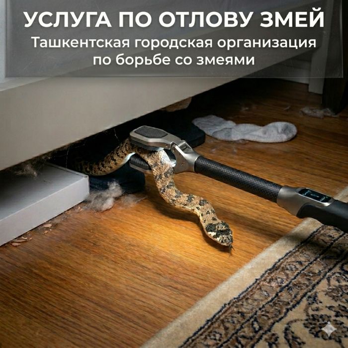служба по отлову змей и дезинфекции территории 24/7