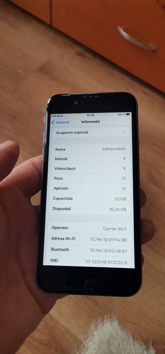 Vând Iphone 6s memorie 32gb