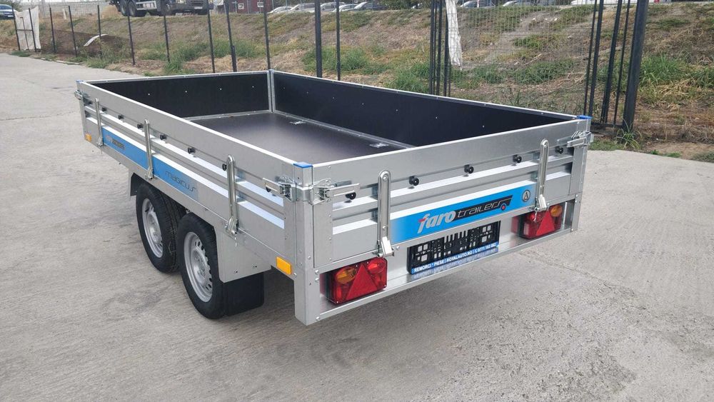 Remorca Noua Premium 750 kg 2 Axe Faro Magicus 300x150x35cm Tip Platfo