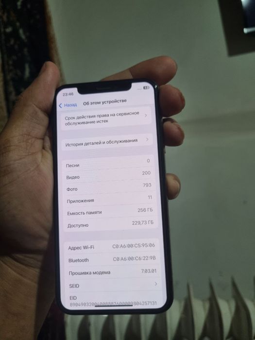 Iphone xs holati idial pamit 256 100 feys truton hamasi bor