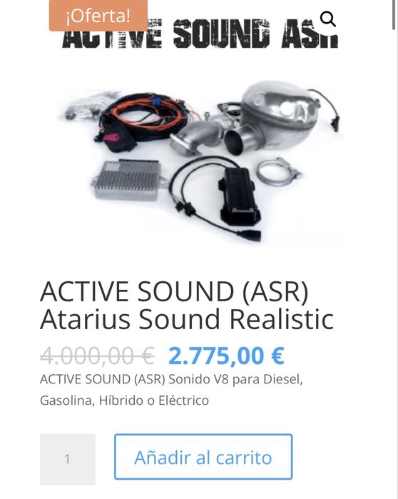 Kit evacuare electronica ASR sound bar montat pe masina