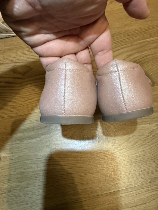 Pantofi copii Mayoral – balerini roz cu baretă, mărimea 34