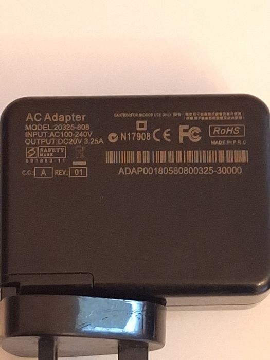 AC adapter Model:.20325-808