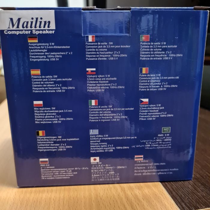 Boxe Mailin gaming speakers, laptop,telefon etc..lumini led