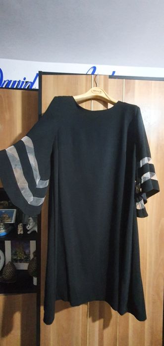 Rochie neagră dreaptă 44/XXL