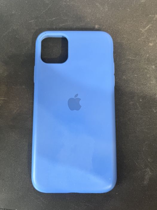 Husa silicon albastru iPhone 11 Pro Max
