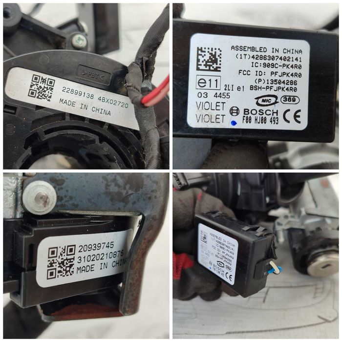 Ansamblu manete comenzi volan + spiră + contact cu cheie Opel Insignia A 13504286 2013 / [2008-2017] / (5B3)