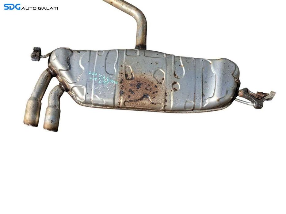 Ansamblu Complet Evacuare Toba Tobe Teava Esapament Intermediara Finala Volkswagen Golf 5 1.4 TSI CAXA 2004 - 2008 Cod 1K0119AT 1K0253411BK [LC2141SOS]