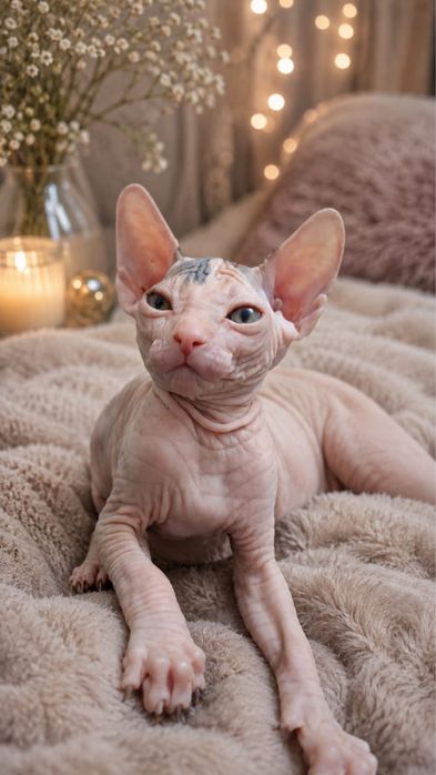 Котенок сфинкса девочка одна