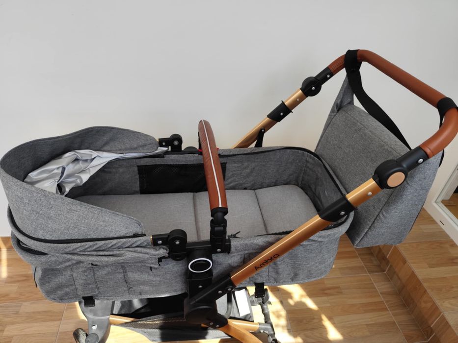 Carucior Coccolle Ambra Gri – 2 în 1 (landou + sport)