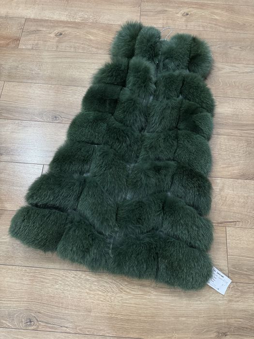 Елек дълъг естествен косъм S размер