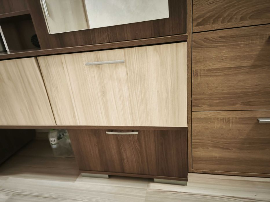 Портманто астра с кафяво