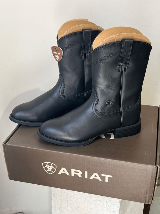 Кожаные ковбойские ботинки/казаки/вестерн сапоги Ariat