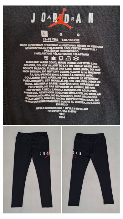 Colanți noi sustenabili Jordan Jumpman ptr copii 12 - 15 ani (140-150)