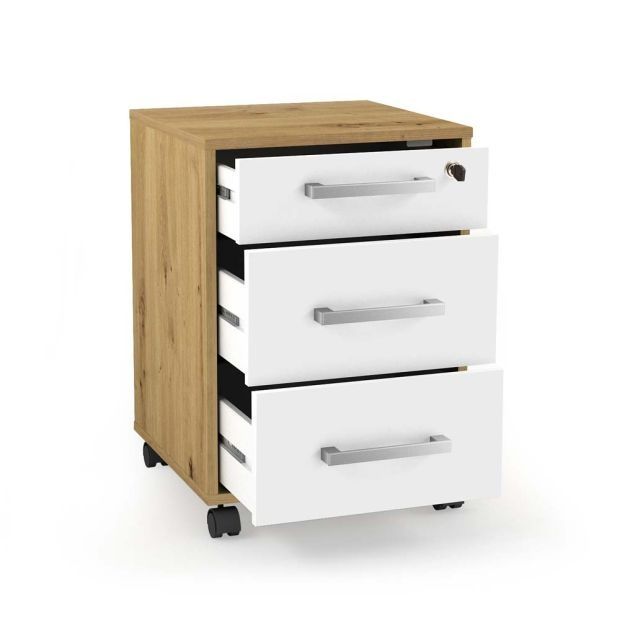 Шкафче с колелца и ключалка