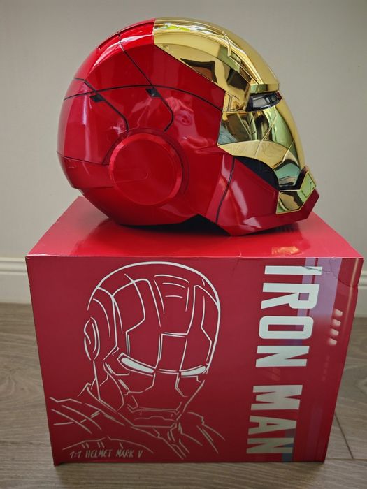 Casca electrica Iron Man MK5 1:1 PREȚ PROMO,telecomanda,comanda vocala