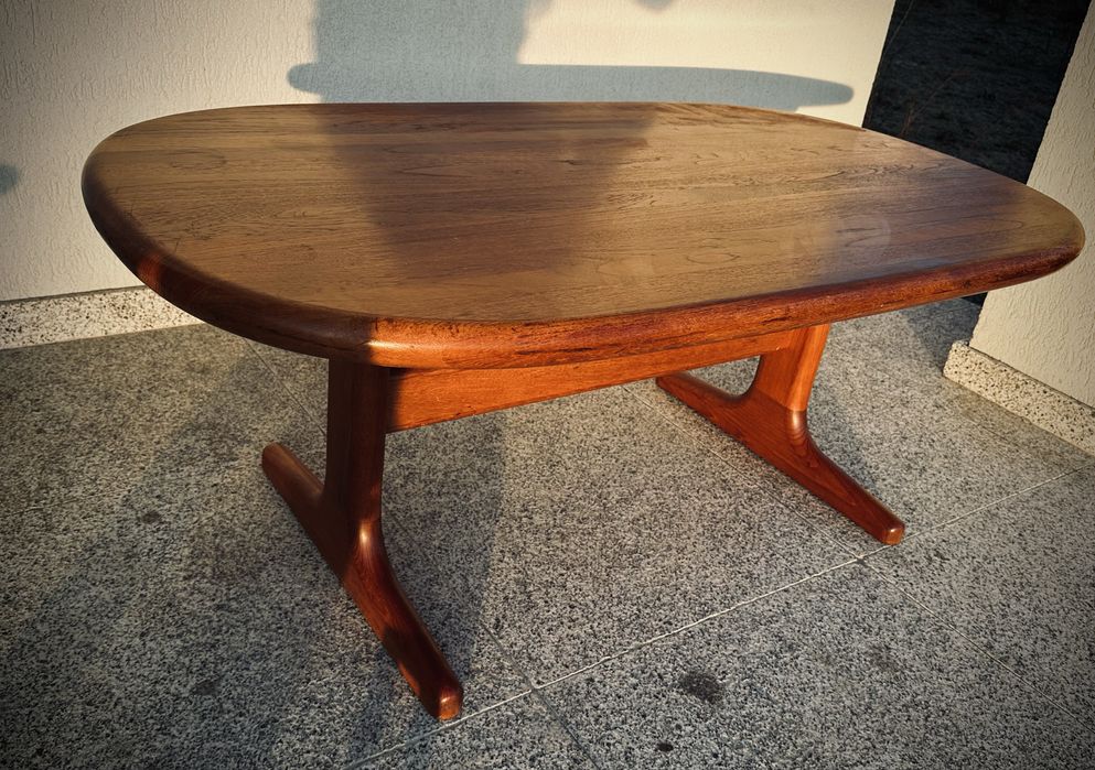 Masa Glostrup mid century lemn masiv teak tec design scandinav