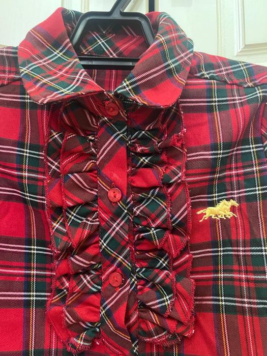 Продаю рубашку в клетку на девочку